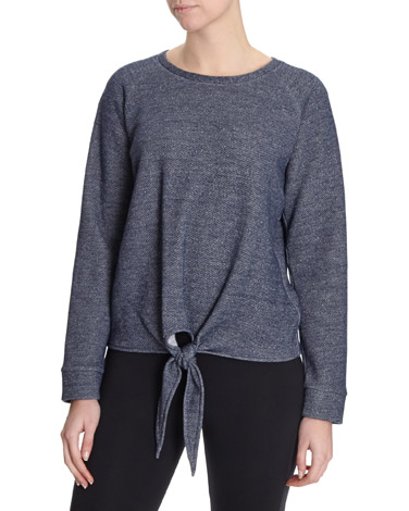 Tie Front Sweatshirt